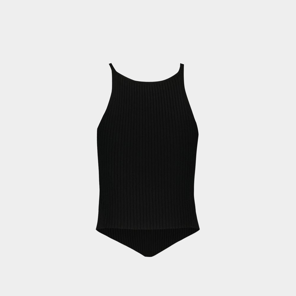 Courrèges Signature Top - Cotton - Black