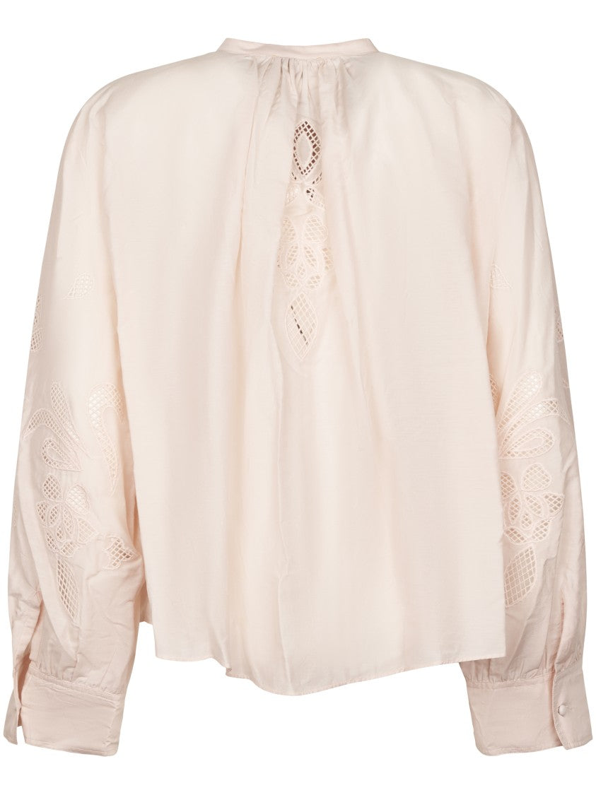 Forte Forte Intricate Embroidered Voile Bohemian Blouse