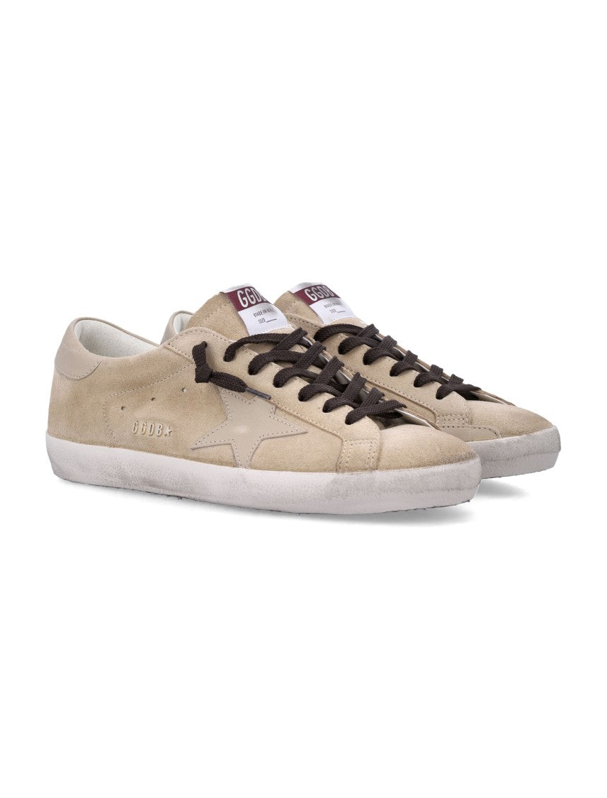 Golden Goose Super Star Beige Suede Low Sneakers