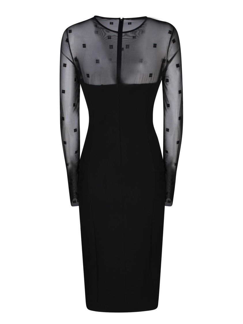 Givenchy Black Wool-Blend Dress