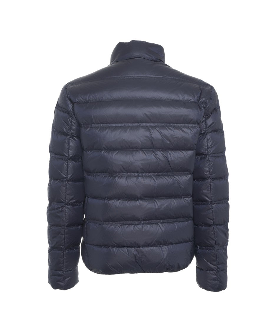 Blauer Quilted Puffer Jacket With High Collar And Functional Pockets