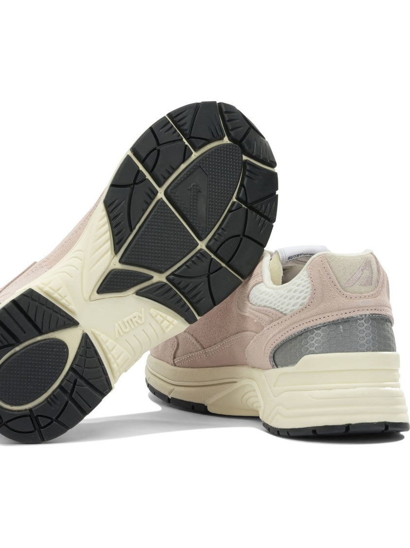 Autry Suede And Mesh Sneakers