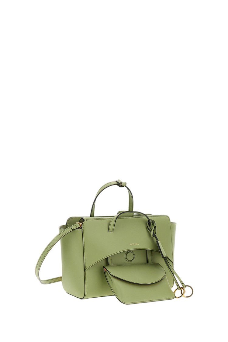 Hidesins Green Flap M Leather Crossbody Bag