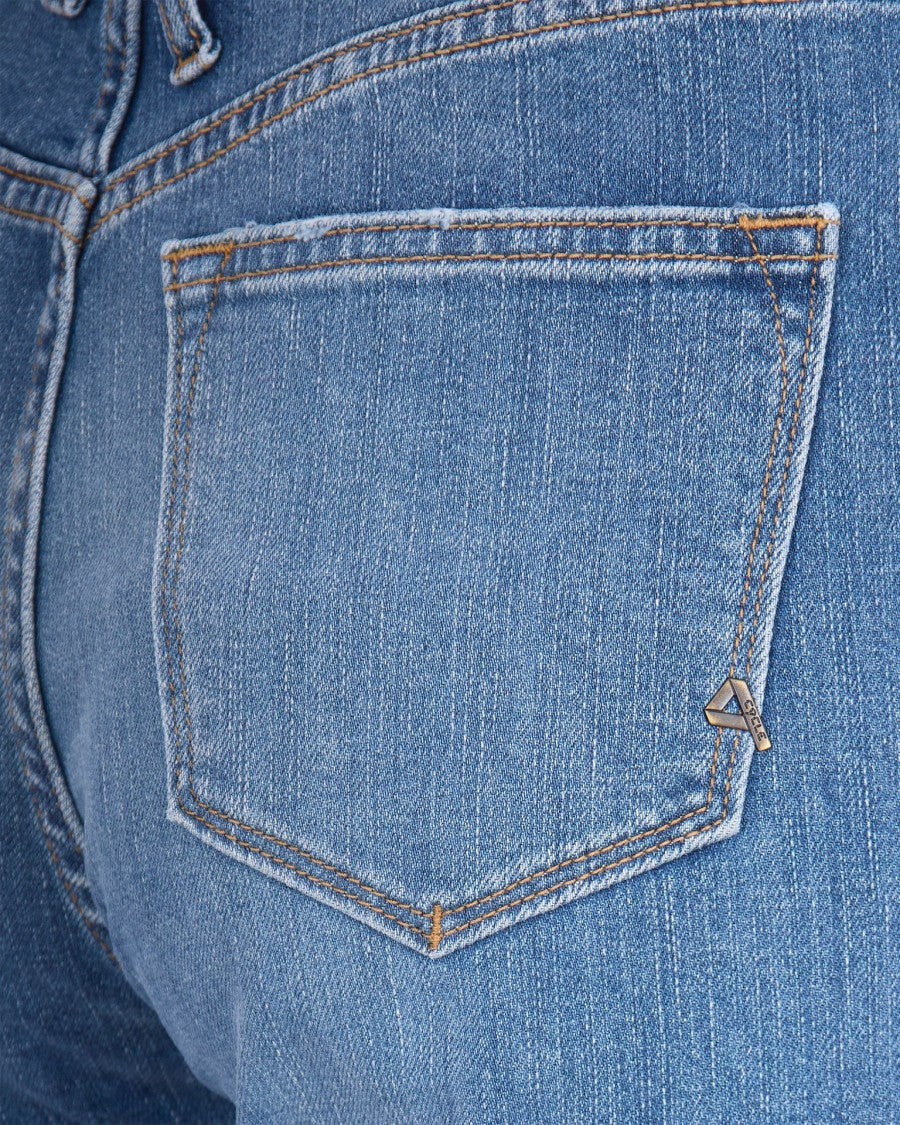 Cycle Navy Blue Flaire Jeans
