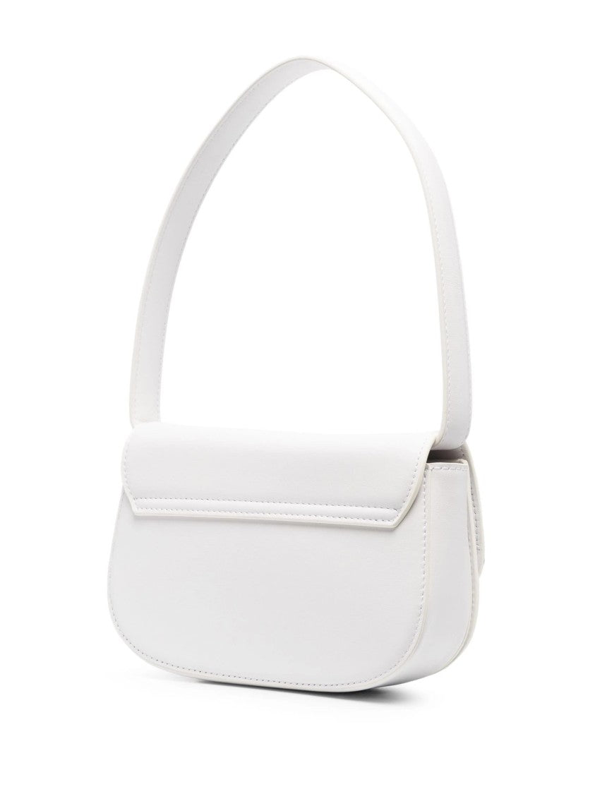 Diesel White 1Dr Nappa Leather Shoulder Bag