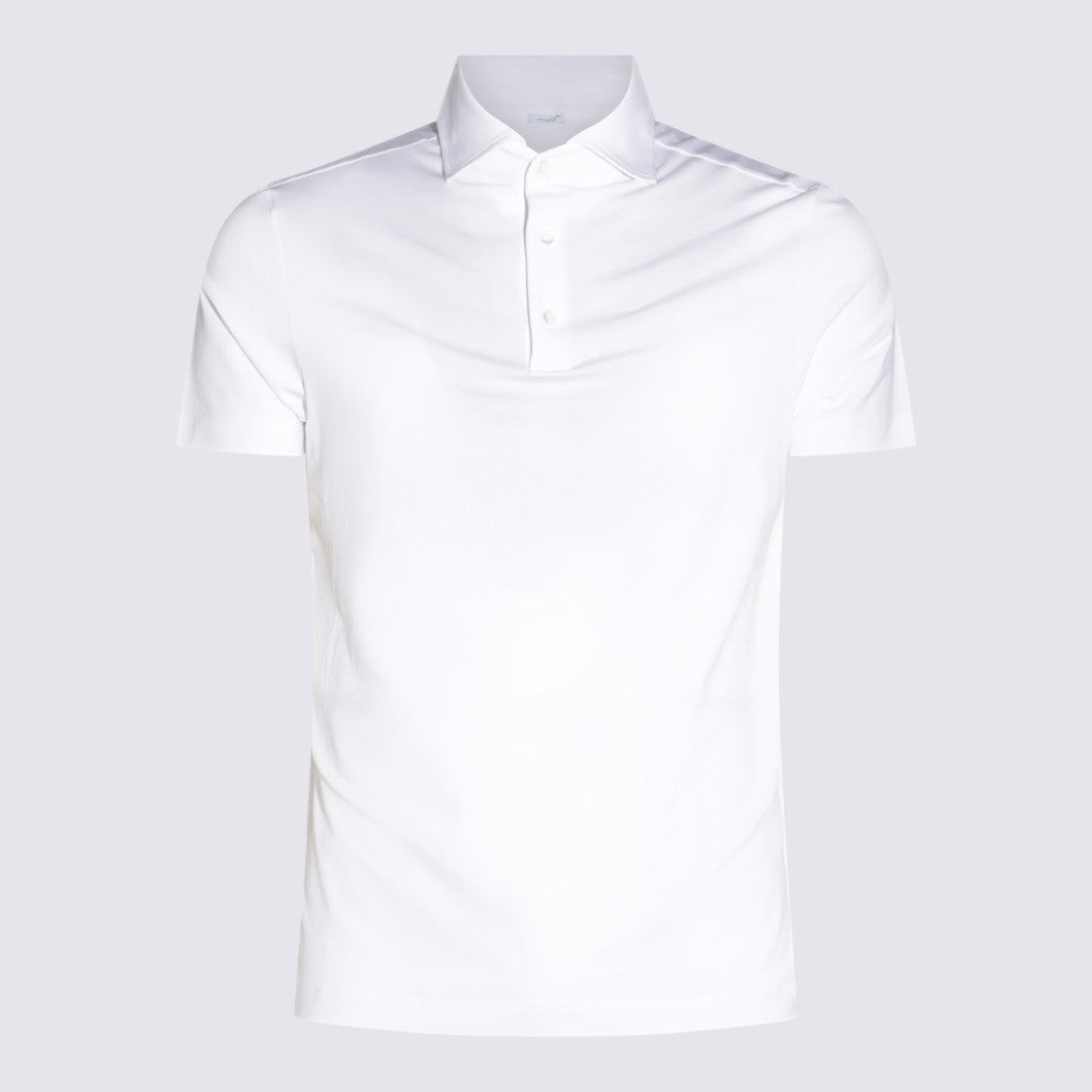 Malo Smooth Cotton White Polo Shirt