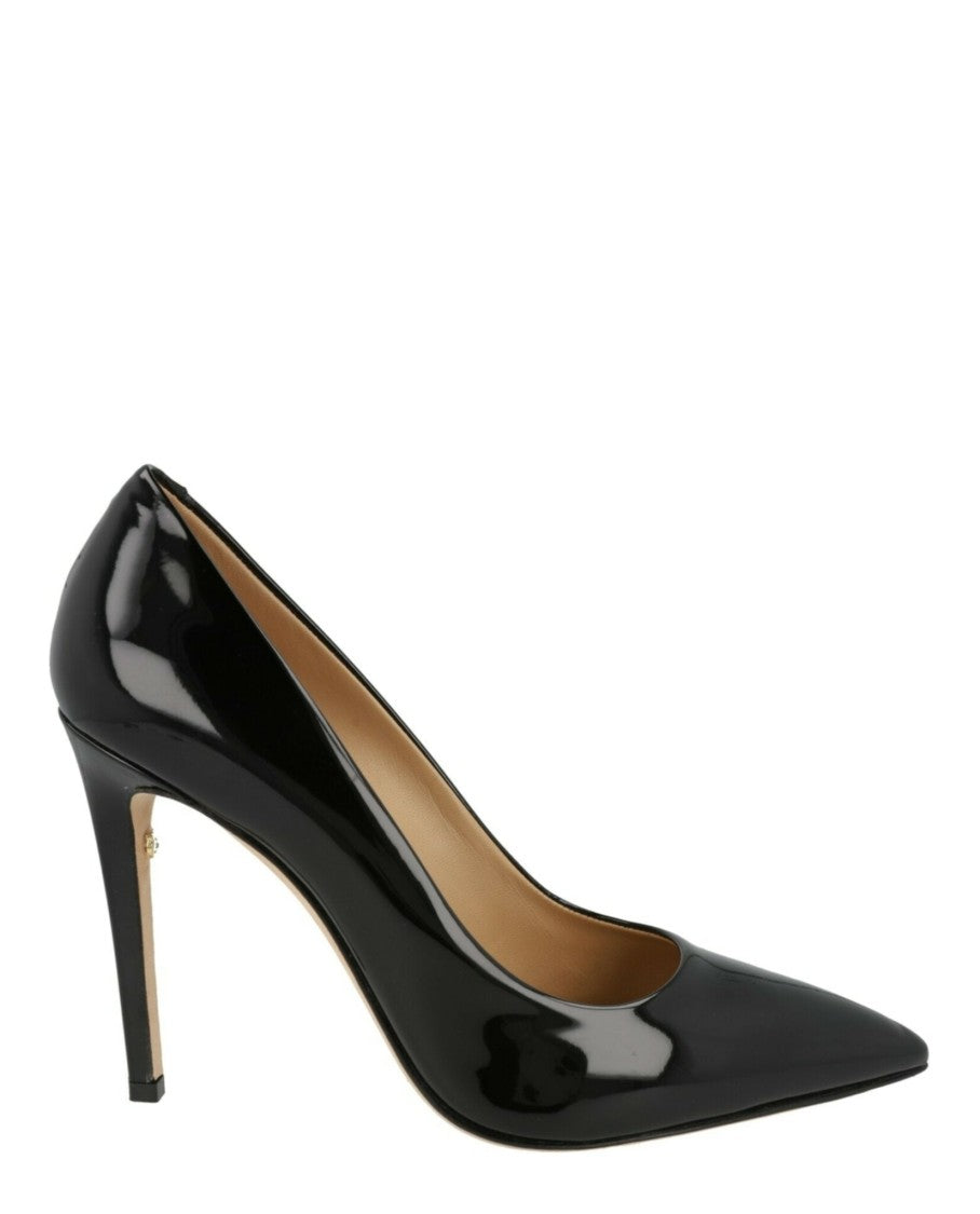 Ferragamo Ilary X5 Patent Leather Pumps With Pointed Toe And Stiletto Heel