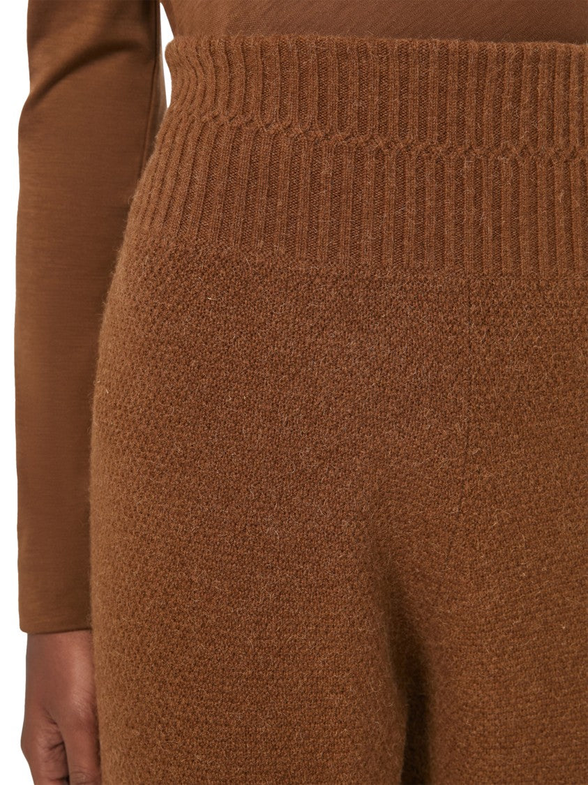 Max Mara Relaxed-Fit Trousers With Ribbed Waistband