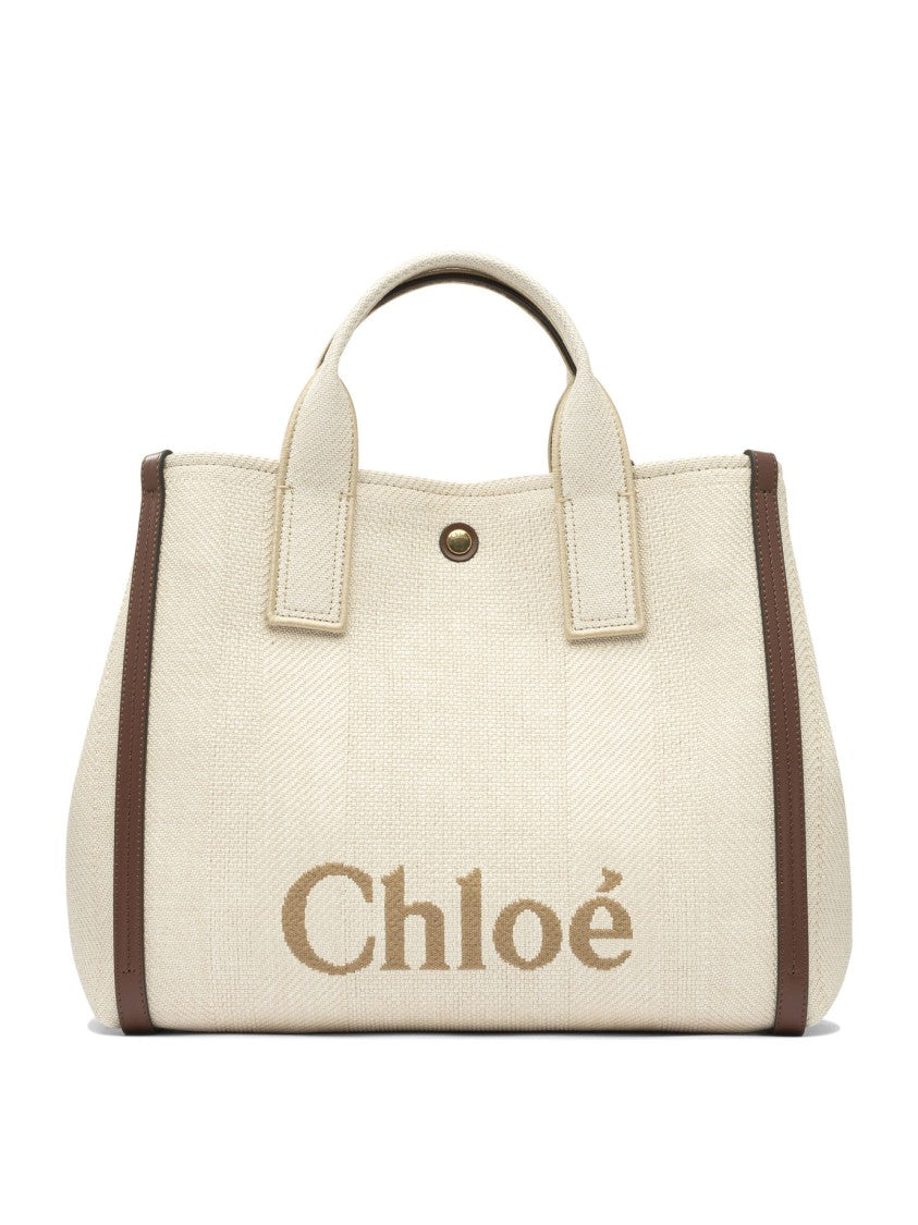 Chloé Structured Beige Shoulder Bag