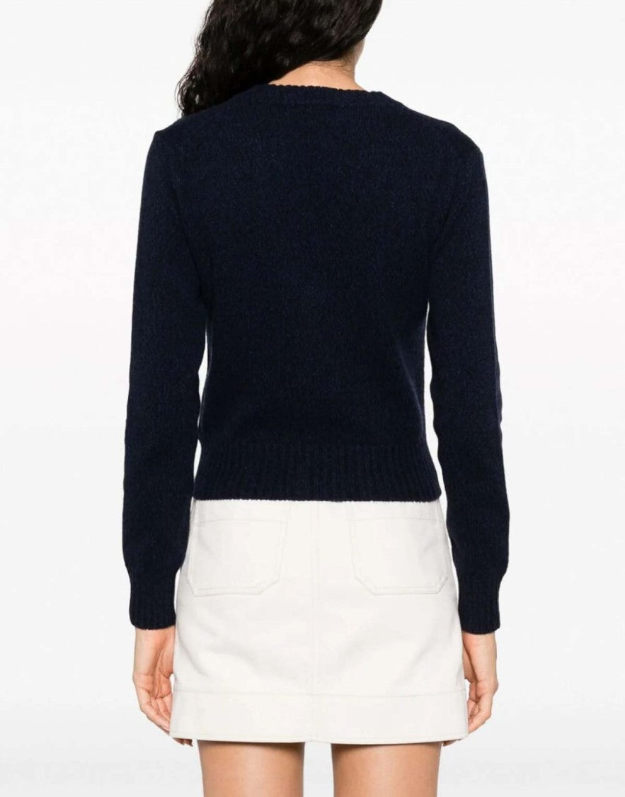 Ami De Coeur Logo Cashmere Cardigan