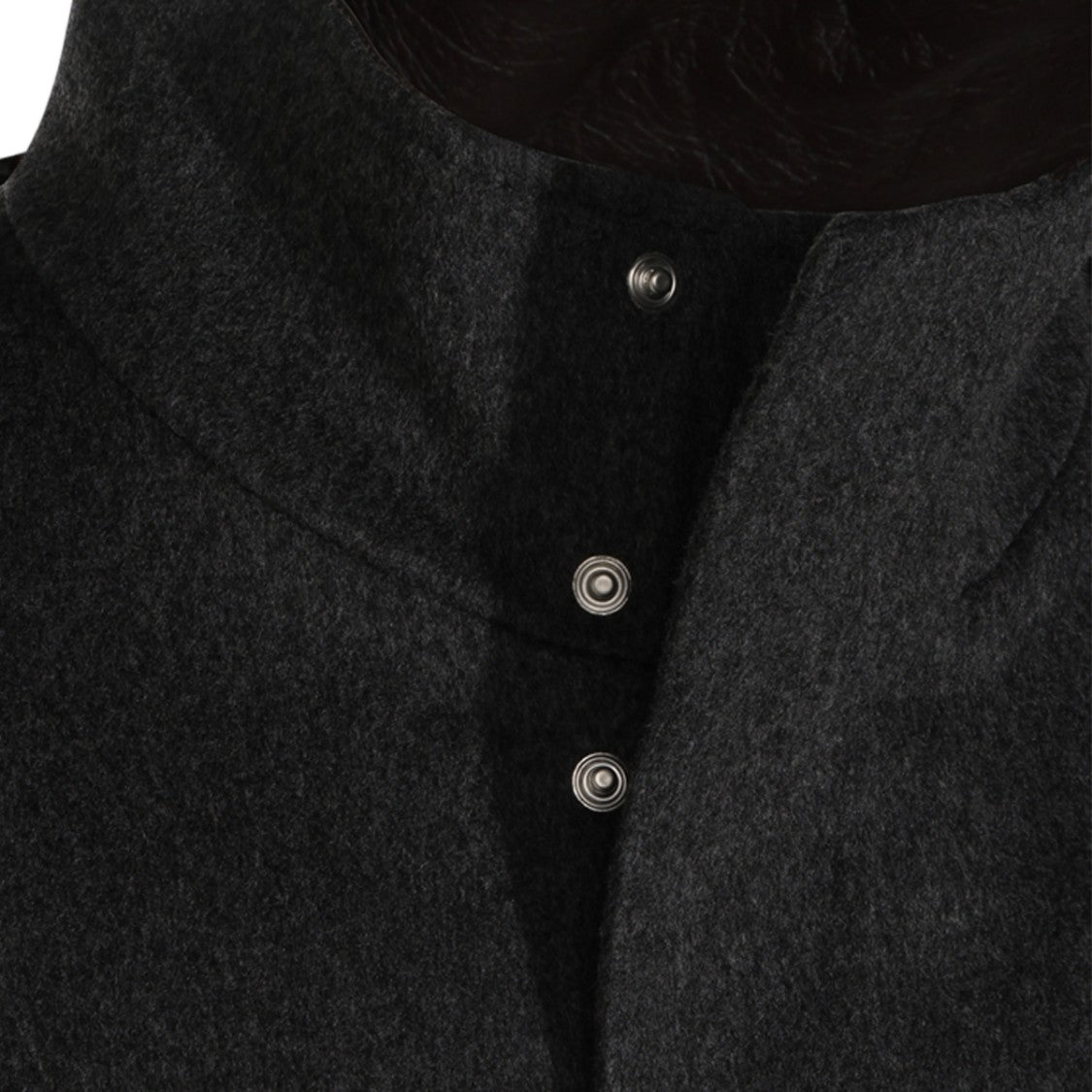 Lardini Minimalist High Collar Jacket With Concealed Closure