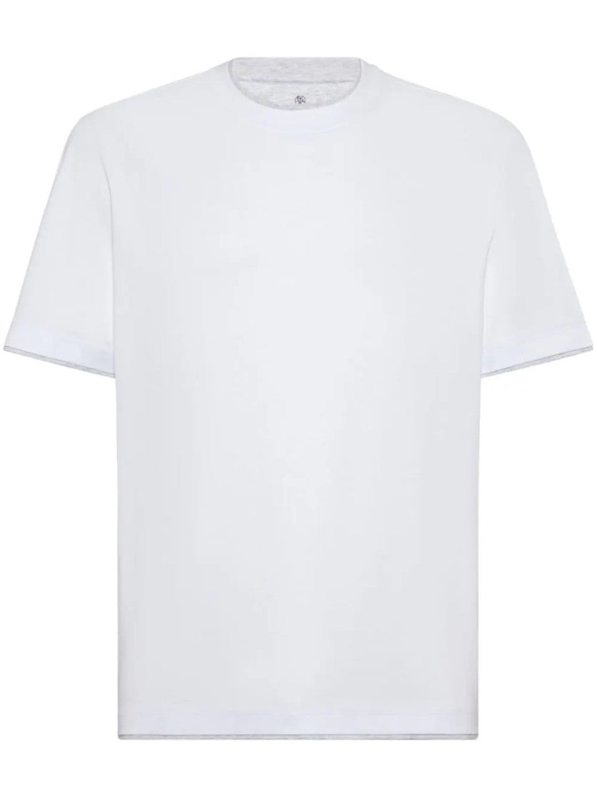 Brunello Cucinelli Crew Neck T-Shirt With Subtle Branding