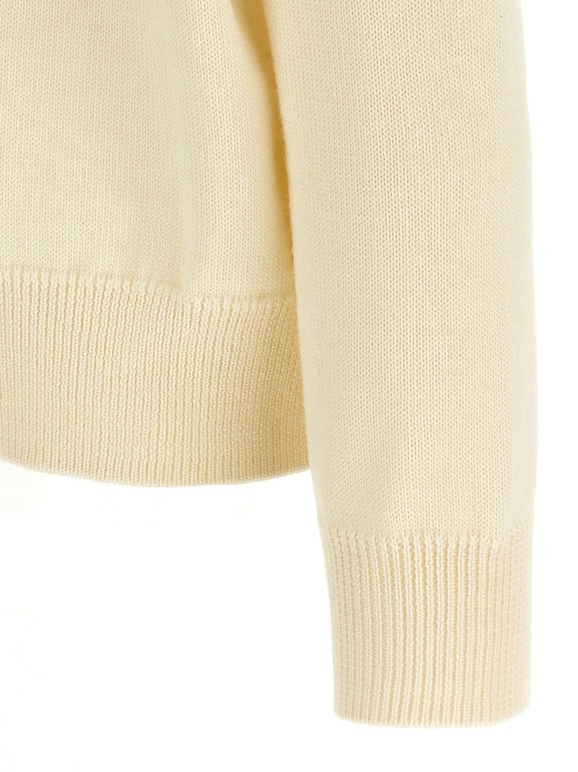 Jil Sander Textured Wool Knit Sweater With Relaxed Silhouette