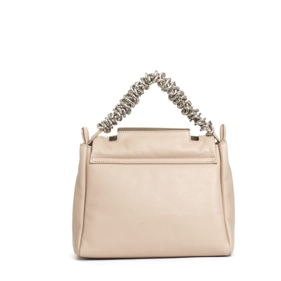 Orciani Padded Leather Shoulder Bag With Chain Handle