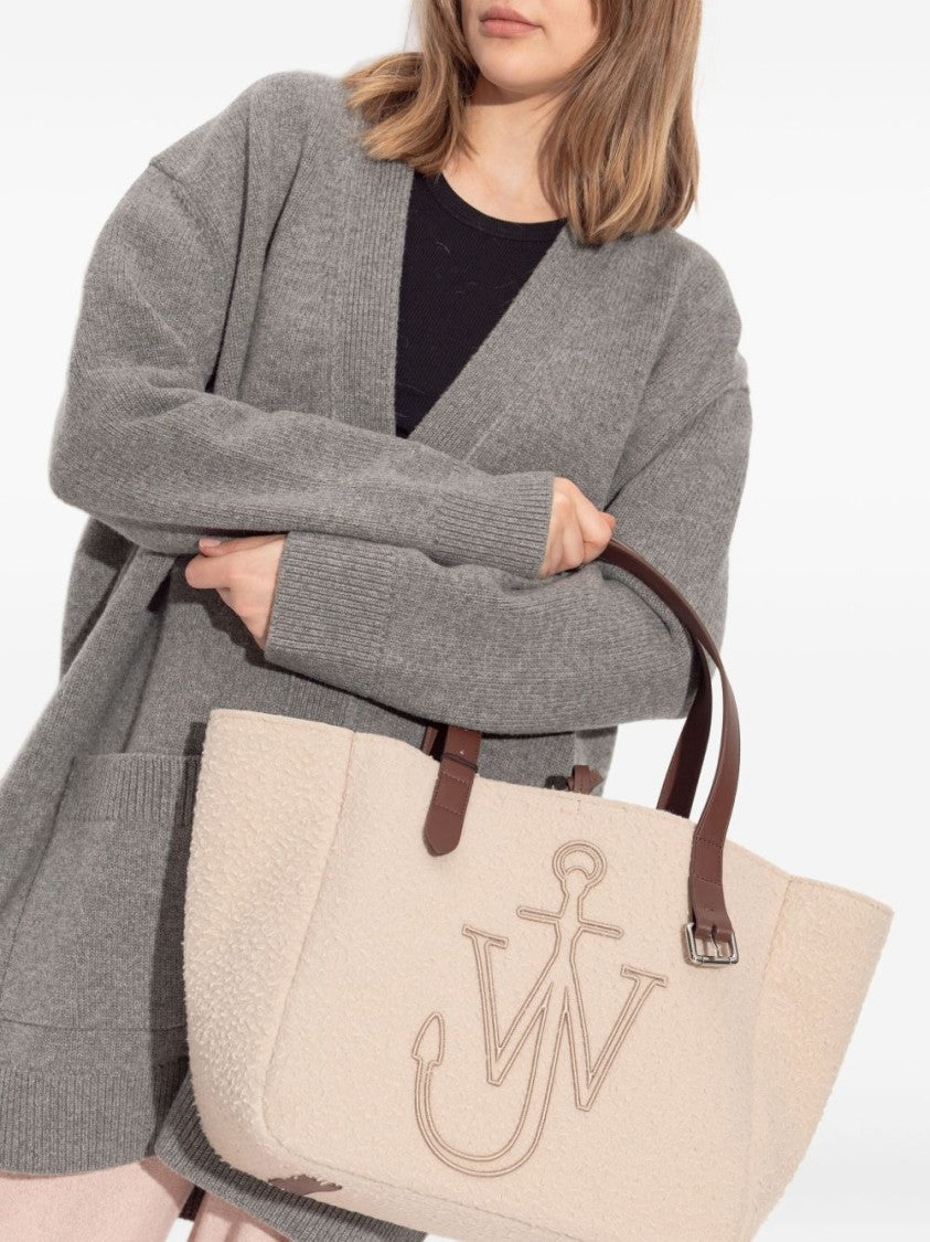 J. W. Anderson Structured Leather Tote With Anchor Embroidery