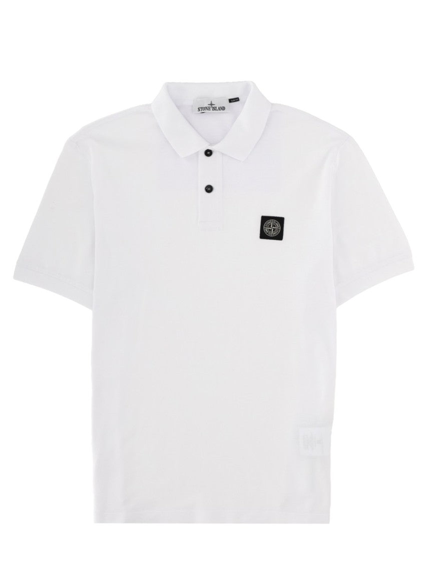 Stone Island Short-Sleeve Patch Polo Shirt