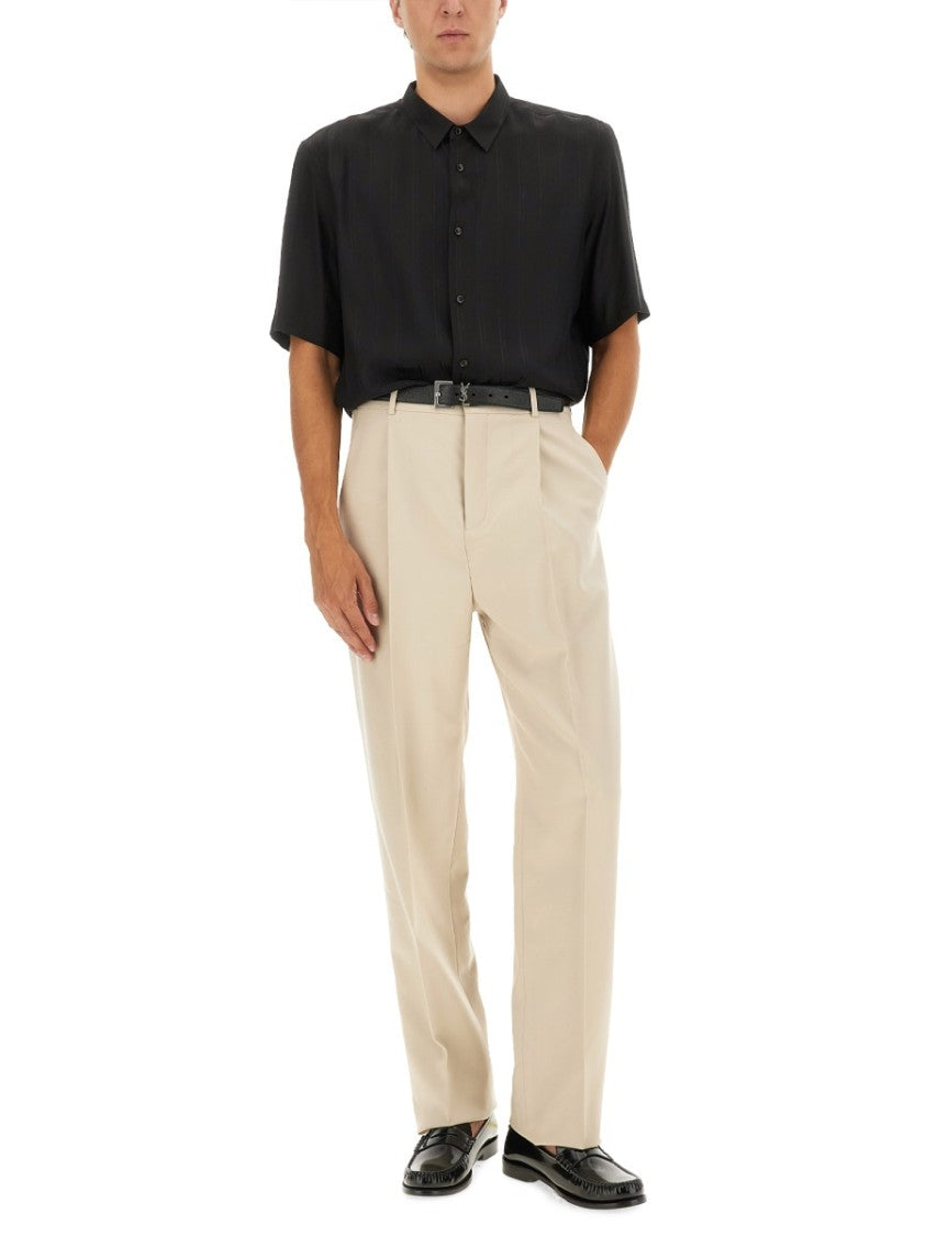 Saint Laurent Cassandre Striped Shirt