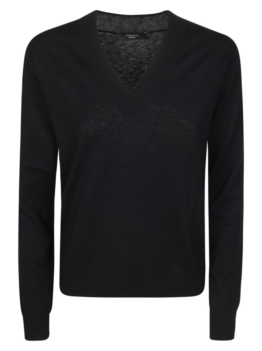 Max Mara Estremo Fine Knit V-Neck Sweater