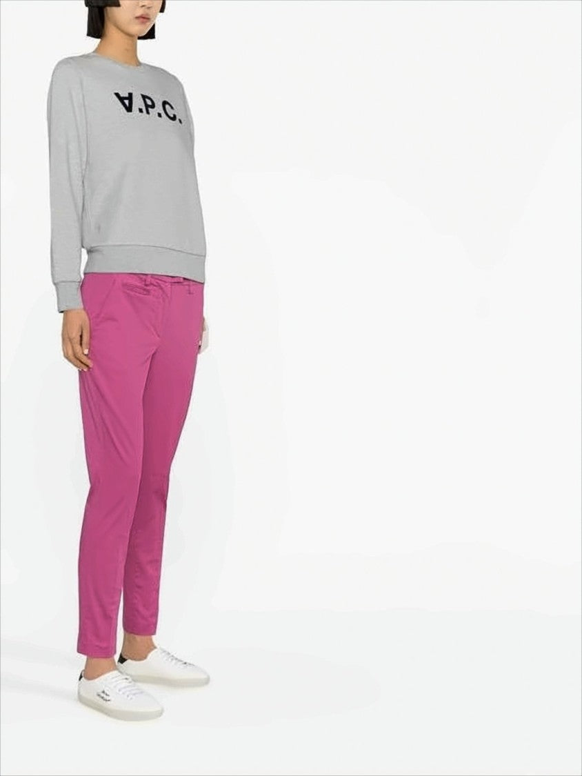 A.P.C. Heathered Grey Long-Sleeve Sweatshirt