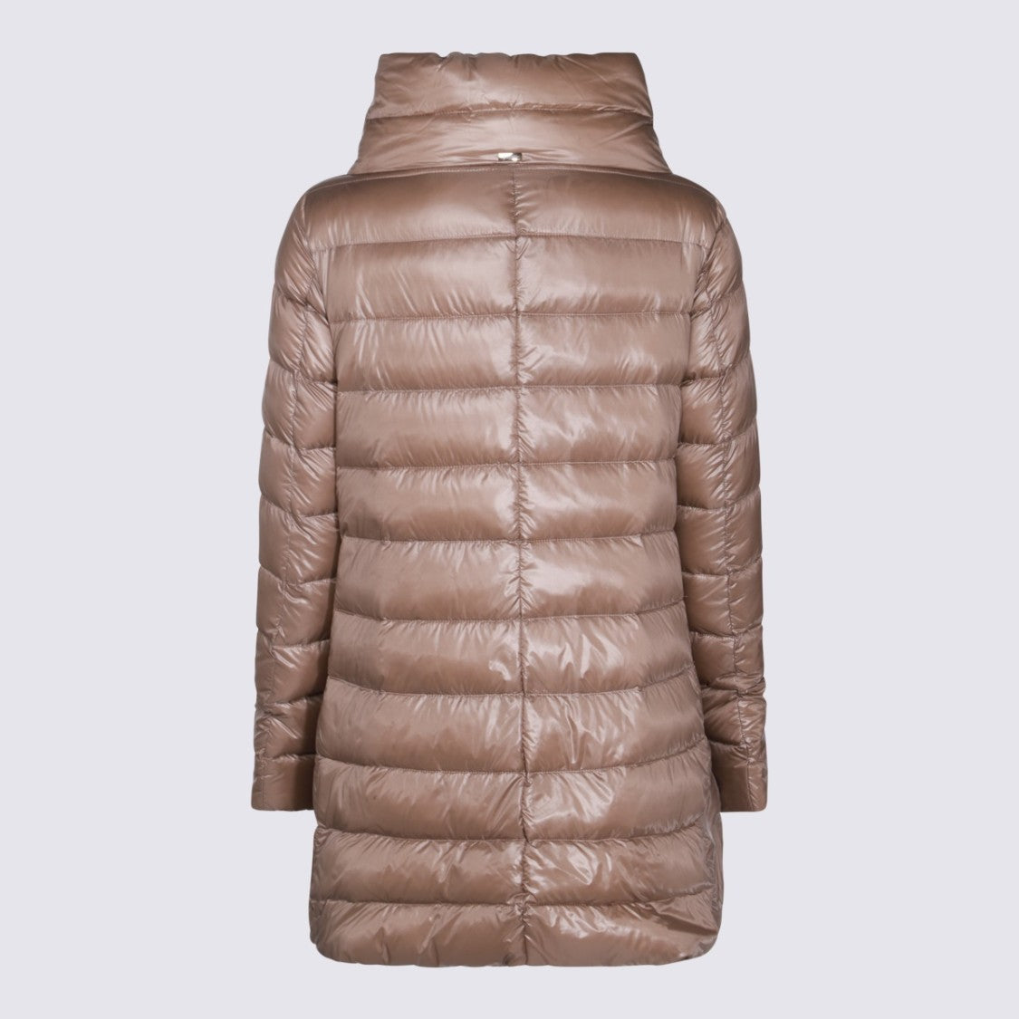 Herno Quilted Down Coat With Structured Collar And Button Closure