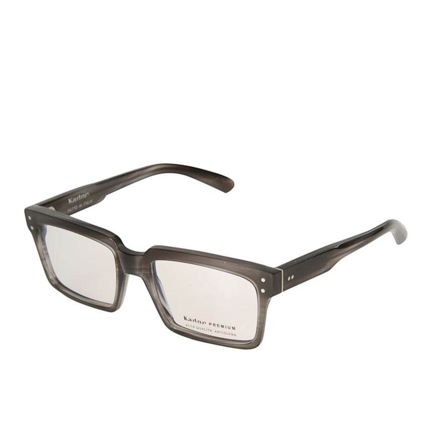 Kador Premium 15 Translucent Smoky Gray Rectangular Eyeglasses