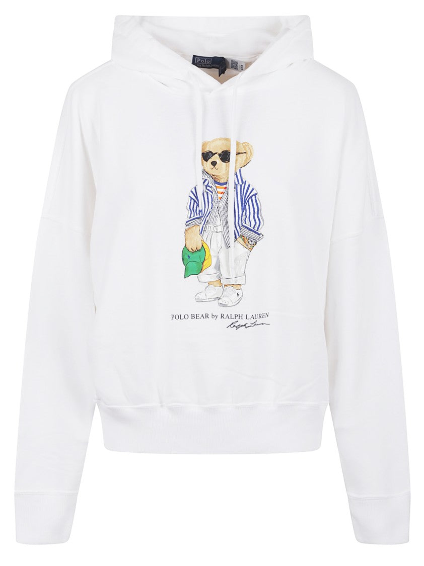 Polo Ralph Lauren Graphic Hooded Sweatshirt With Bear Motif