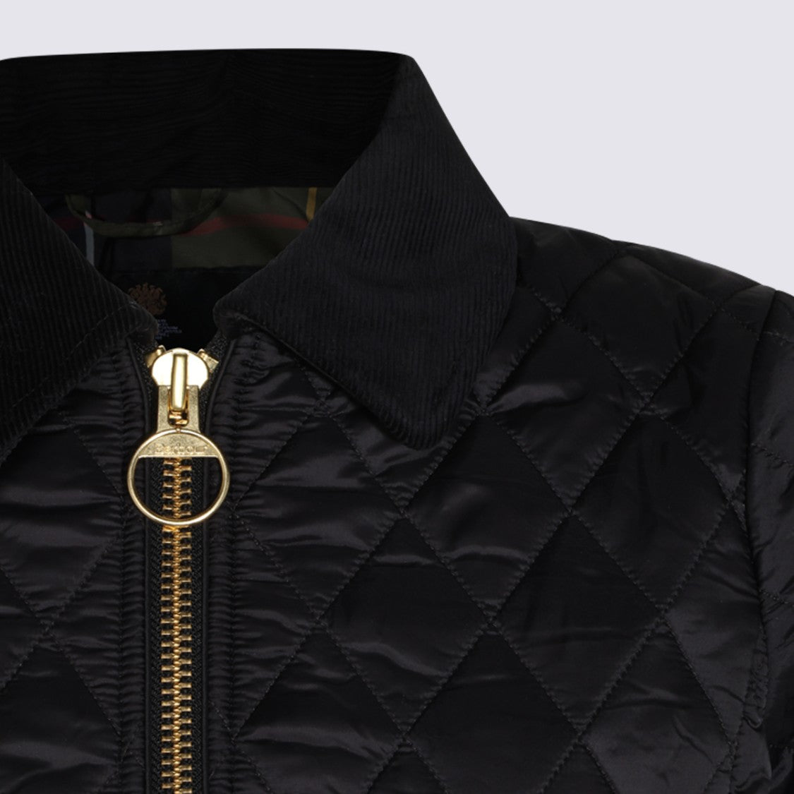 Barbour Quilted Corduroy-Collar Down Jacket