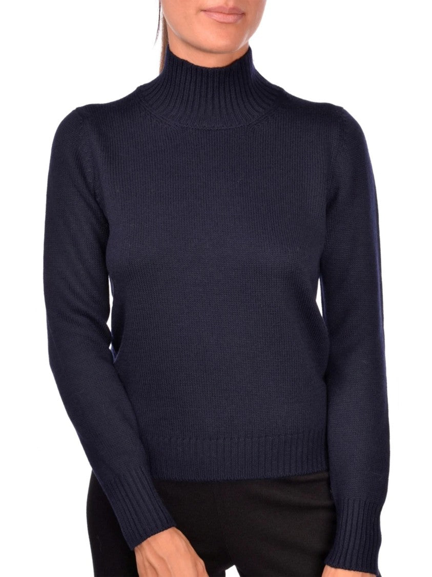 Gran Sasso Fitted Wool Sweater With High Mock Neck
