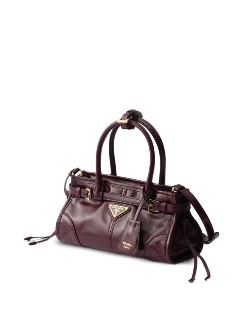 Prada Smooth Leather Drawstring Bag