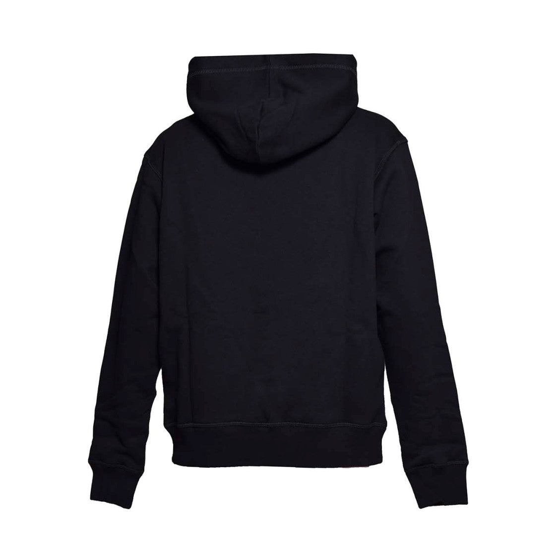 Dsquared2 Cool-Fit Black Cotton Hoodie With Embroidery
