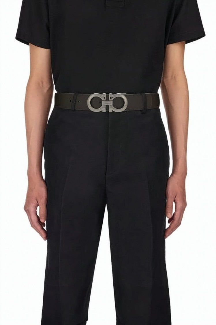 Salvatore Ferragamo Brown Calf Leather Belt