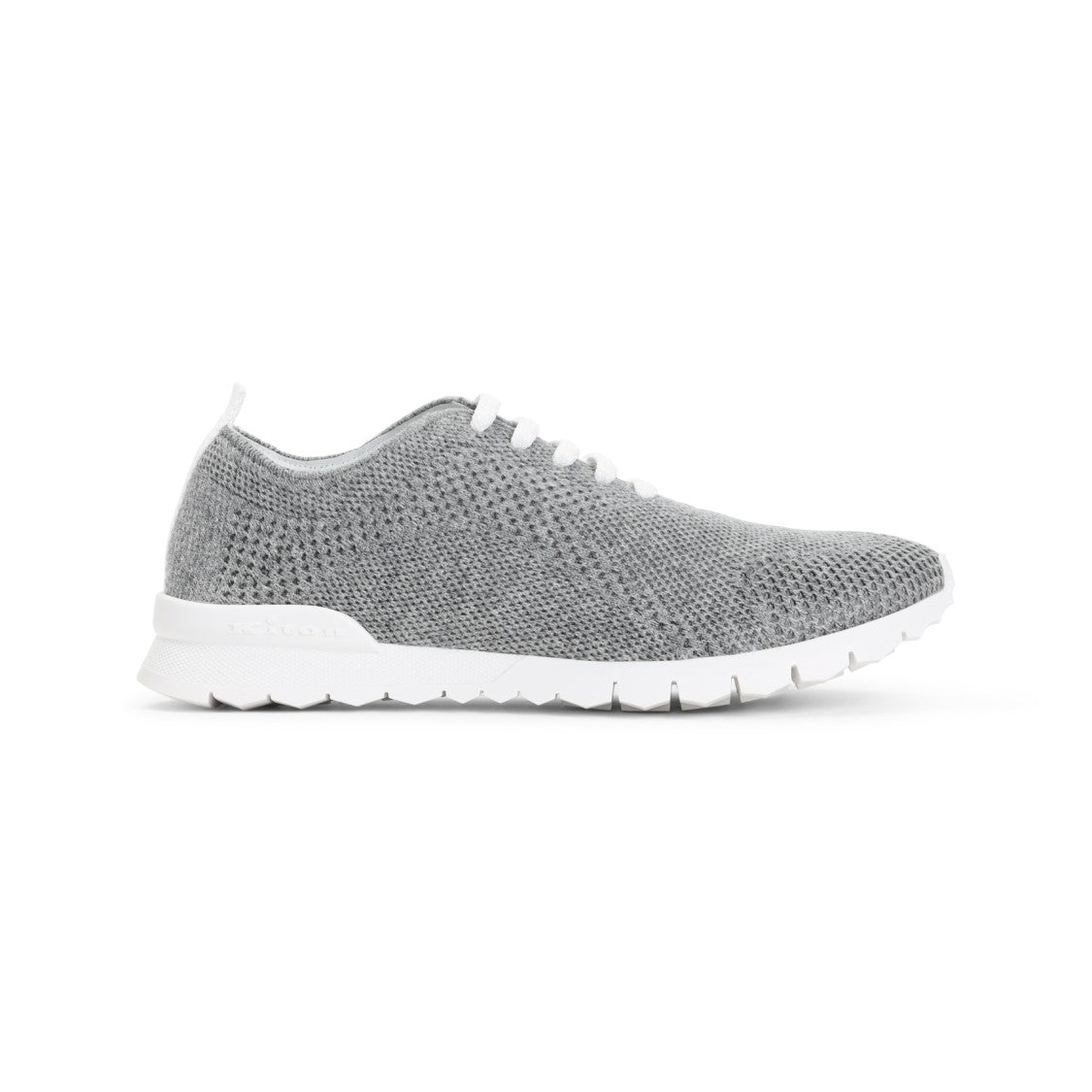 Kiton Cashmere Knit Sneakers With Design