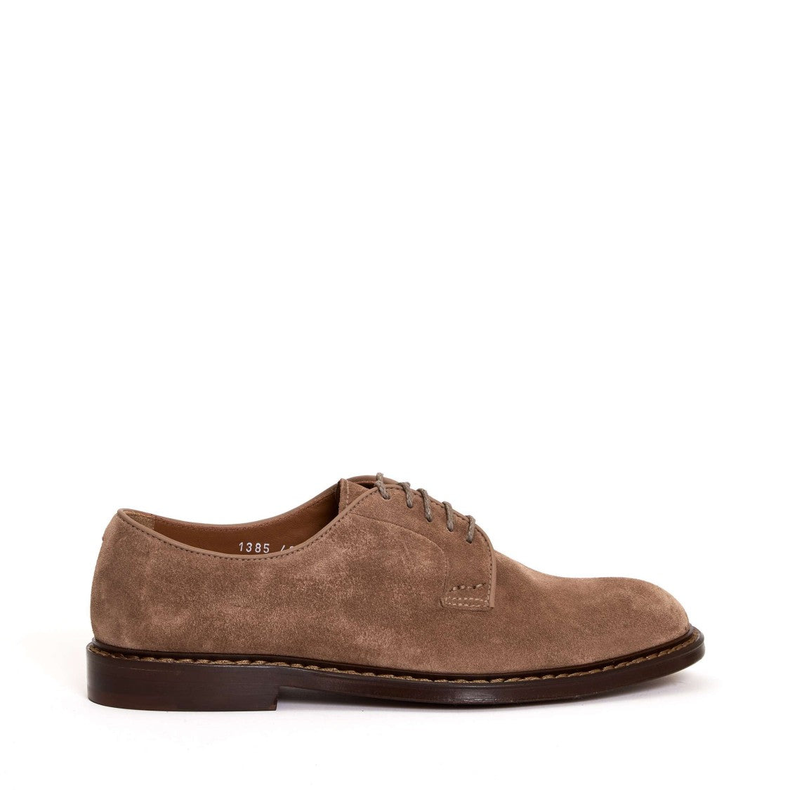 Doucal's Derby Suede Swamp Stitching