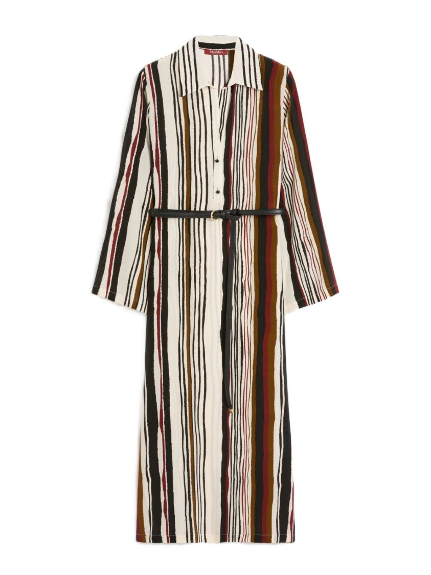 vertical striped midi dress Max Mara Studio Abito Donna Mstvanesio 2616221112650 002 Mattone Rosso (2) / 44 line silhouette SKU19568 Made Flavor:Sun Dried Tomato Vinaigrette Wedding Dresses In Virginia Elliatt Roseate Mini Dress