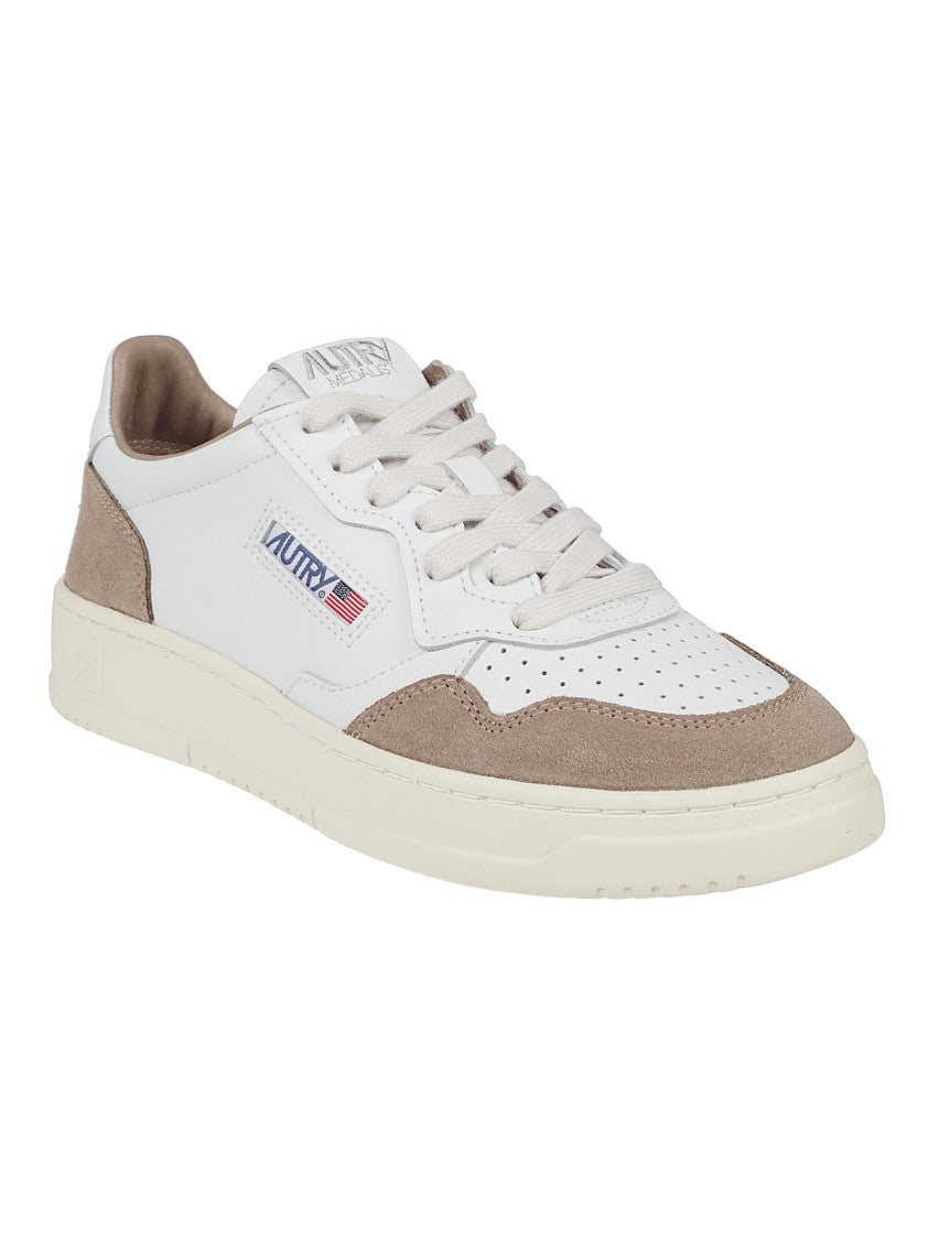 Autry Medalist Low Calf Leather Suede Sneakers