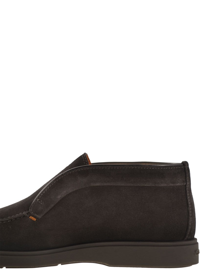Santoni Suede Leather Desert Boot