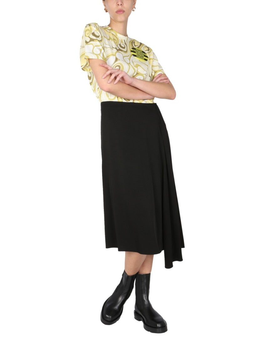 Raf Simons Hippie-Inspired Allover Pattern Crew Neck T-Shirt