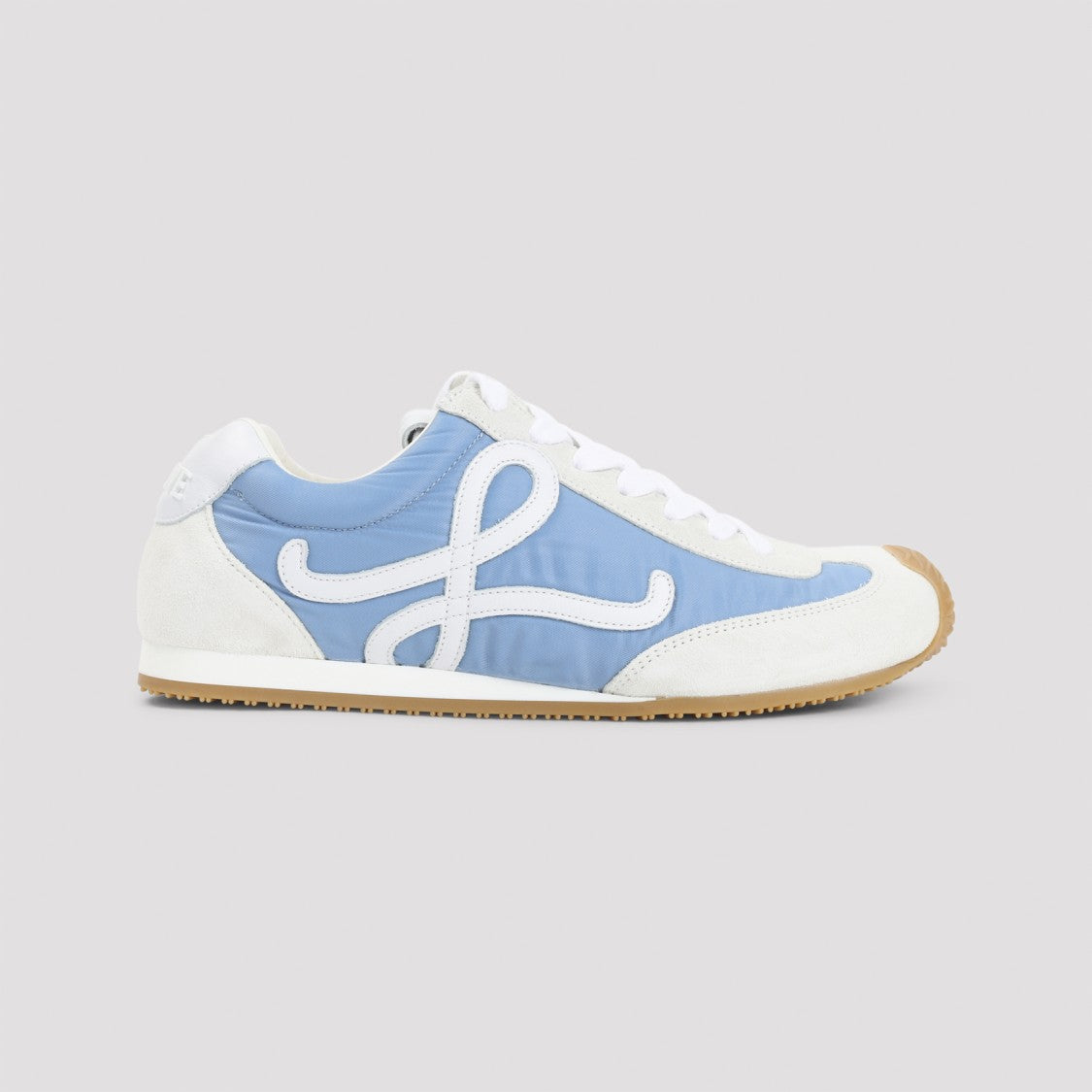 Loewe Blue Leather Sneakers With Distinctive Side Design