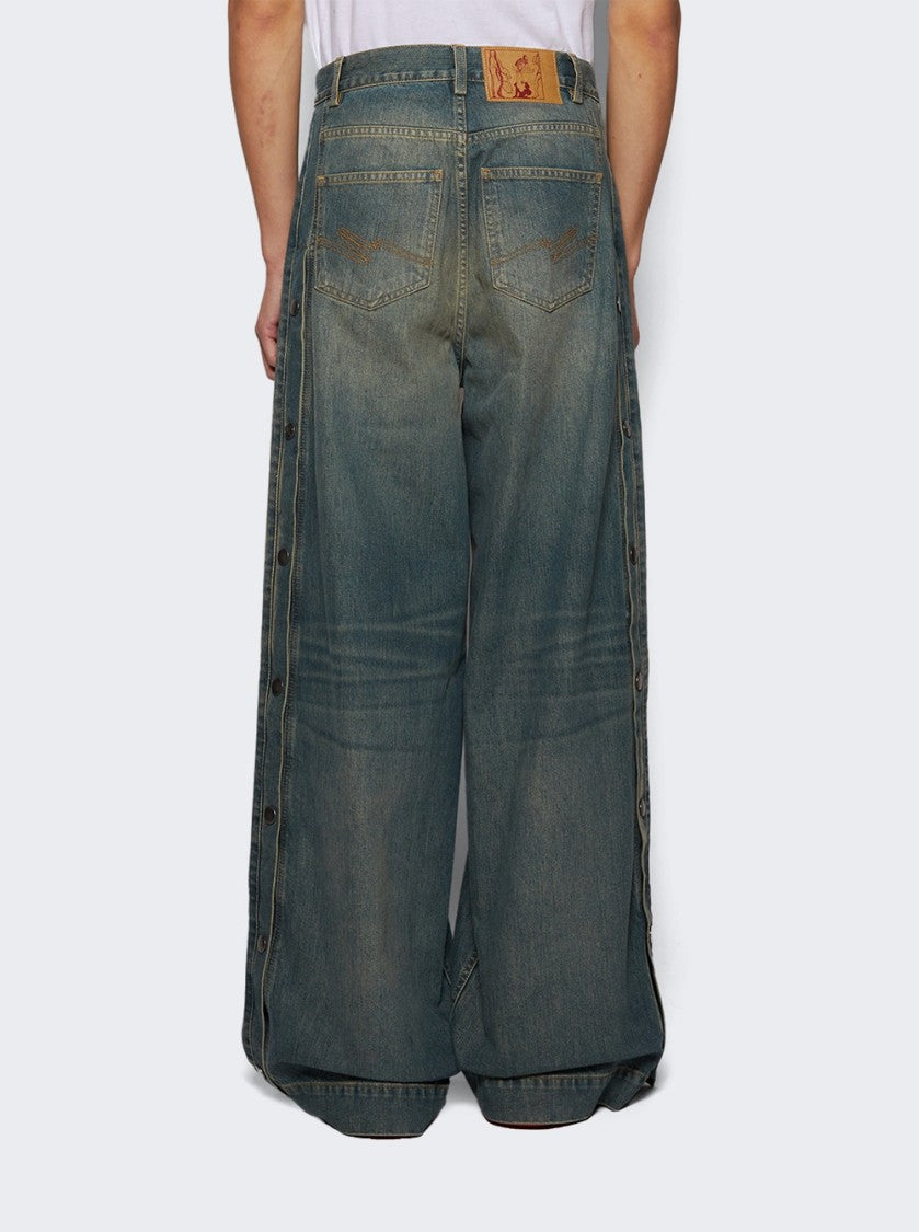 Martine Rose Sports Jeans Blue