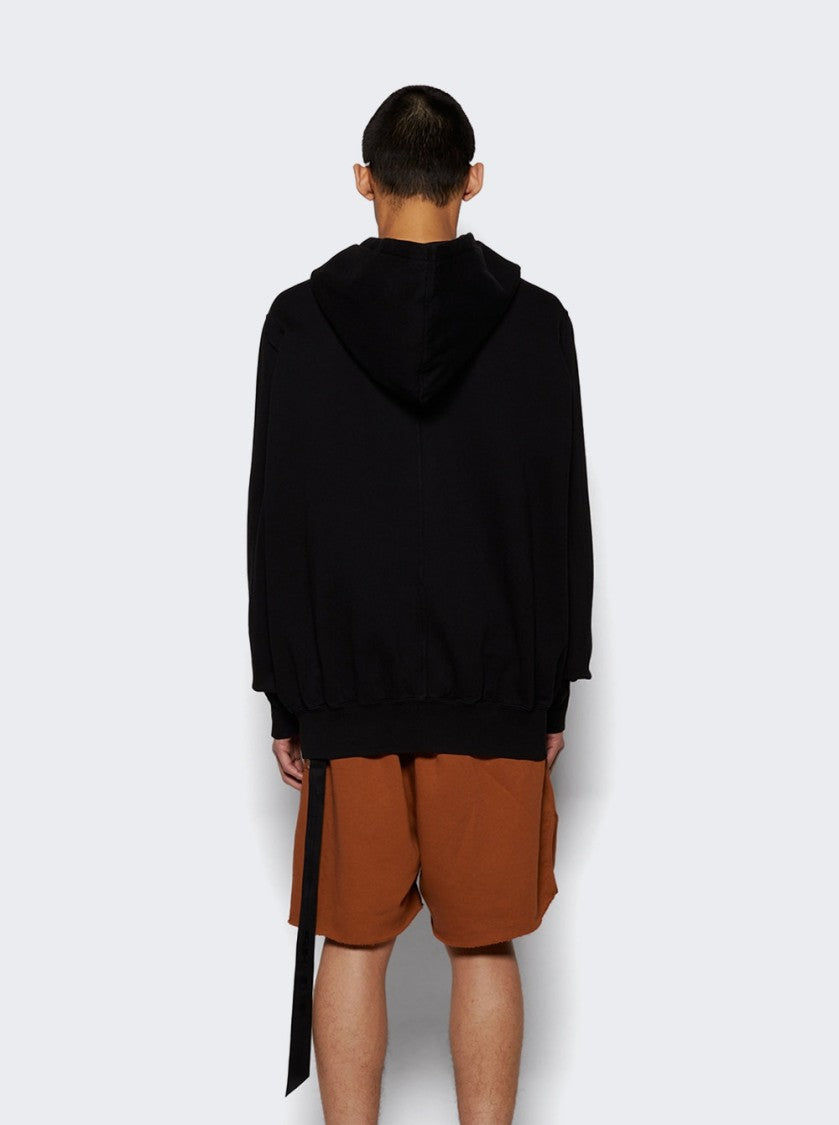Drkshdw By Rick Owens Oversized Hoodie Black And Milk