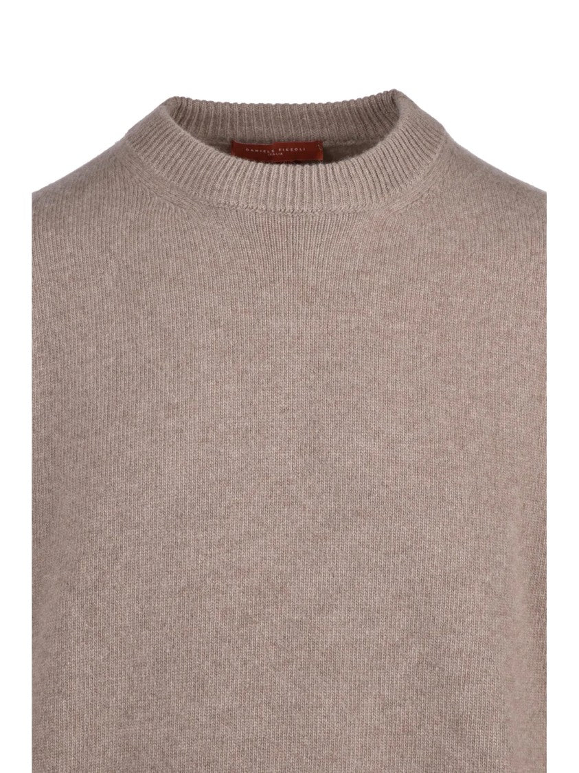 Daniele Fiesoli Crewneck Pullover With Ribbed Cuffs And Timeless Appeal