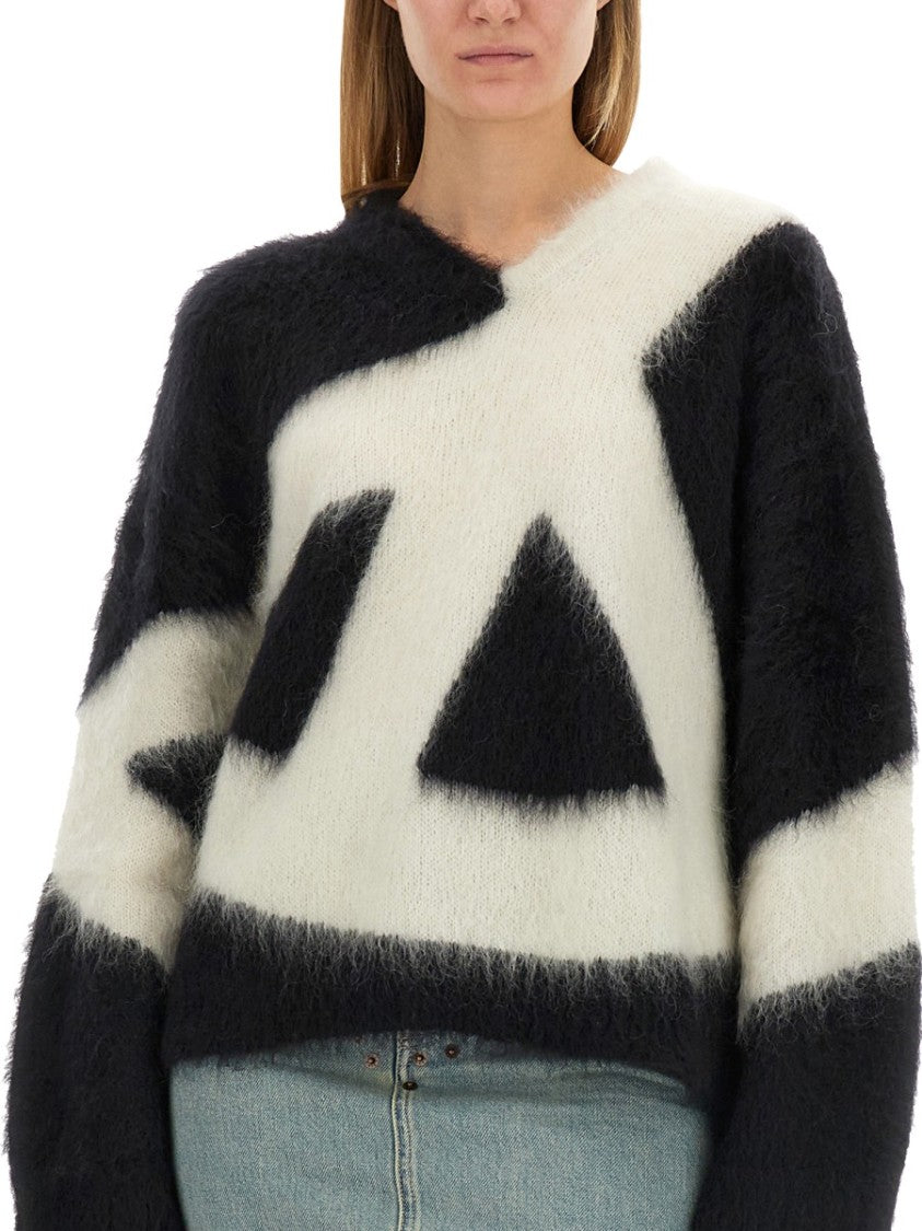 Moschino Abstract Design Oversized Sweater