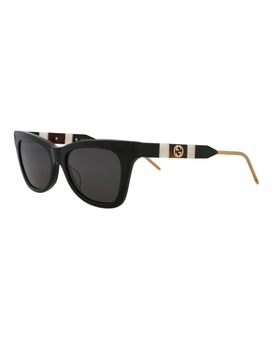Gucci Cat Eye-Frame Acetate Sunglasses With Distinctive Temple Design