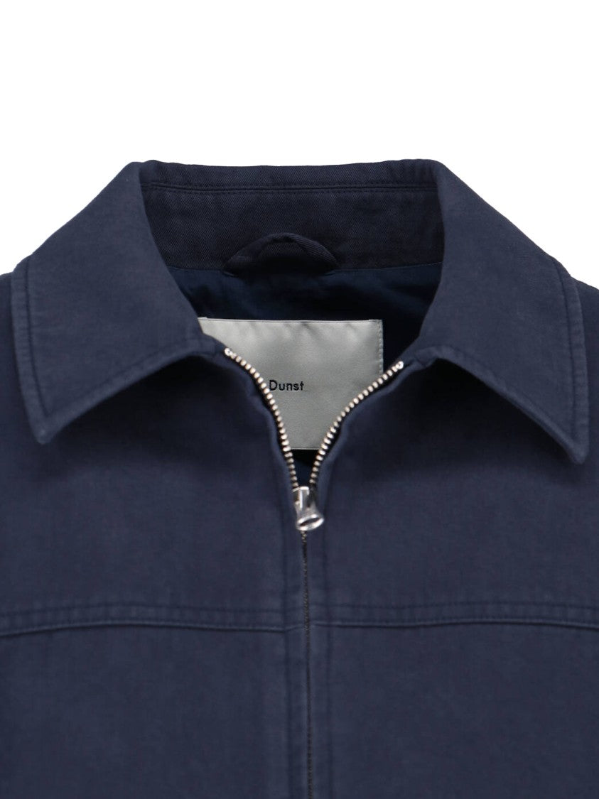 Dunst Navy Zip Bomber Jacket