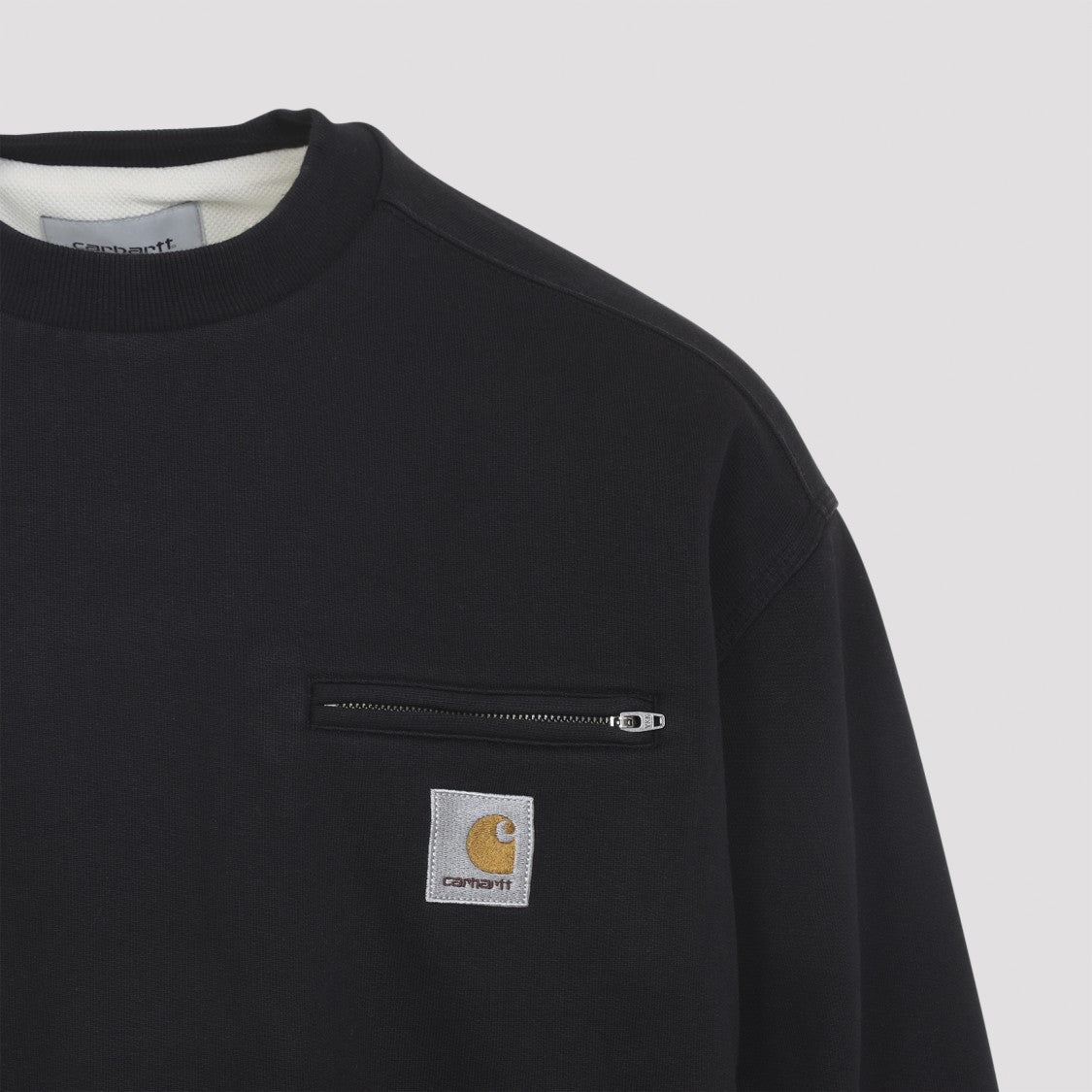 Carhartt Wip Crewneck Sweatshirt With Zippered Chest Pocket And Square Patch Logo