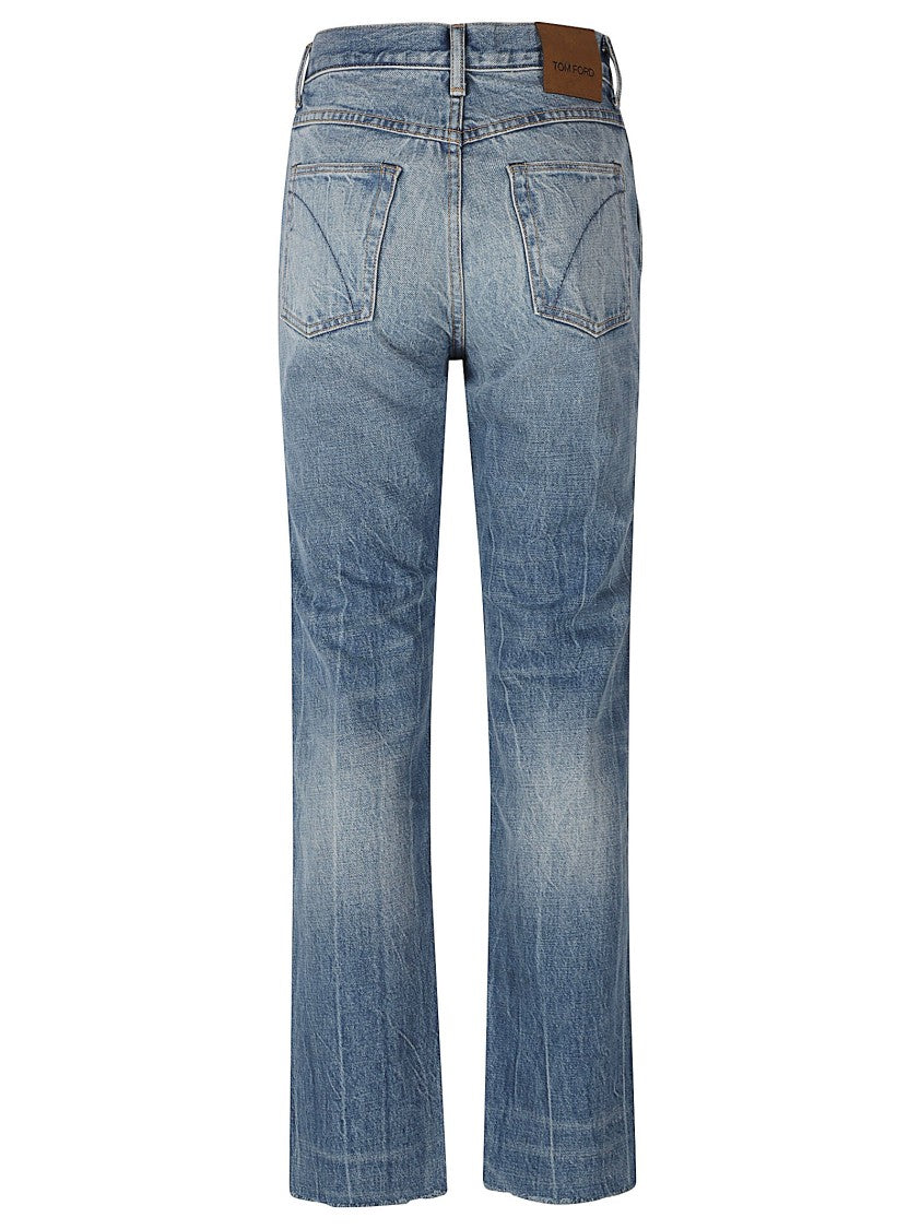 Tom Ford Straight-Leg Five-Pocket Denim Jeans