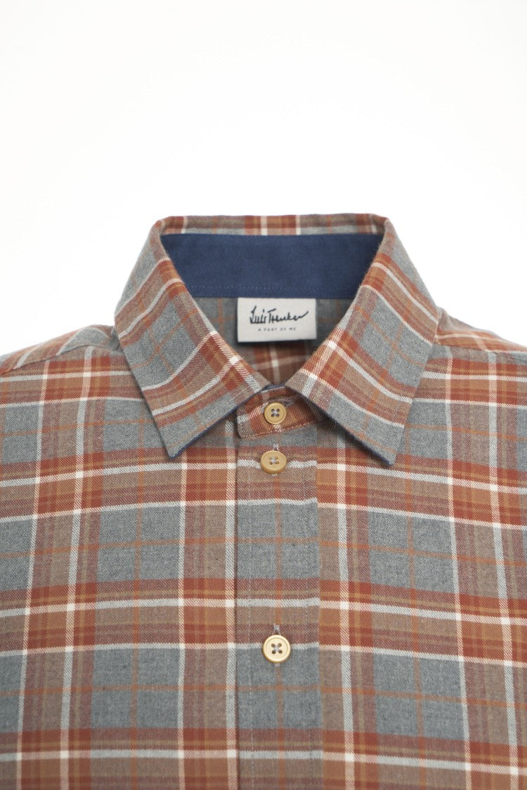 Luis Trenker Classic Check Pattern Shirt With Kent Collar And Button-Down Front