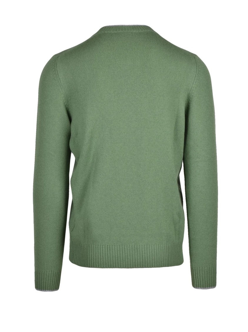 Gran Sasso Crew Neck Pullover In 100% Virgin Wool