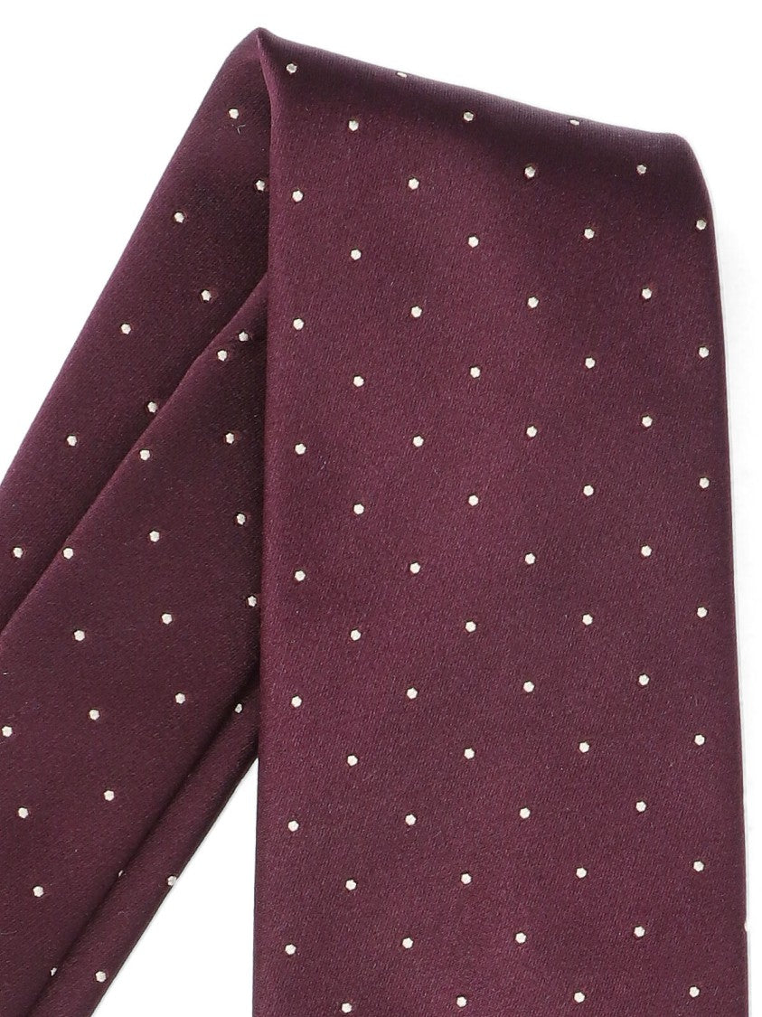 Tom Ford Polka Dot Tie, In Red Mulberry Silk