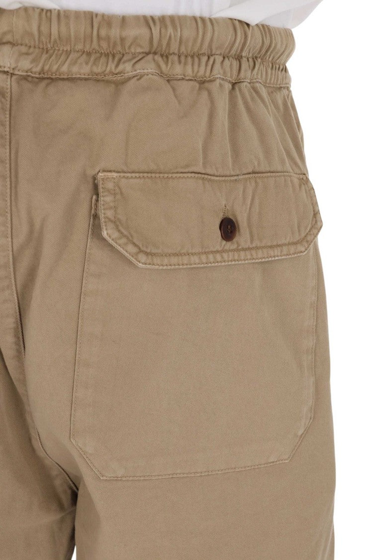 Officine Generale Fitz Twill Drawstring Casual Shorts
